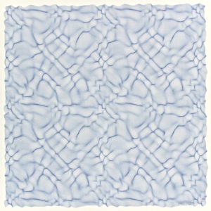 Jean-Pierre Hébert, Quadrige with Symmetries, Light Blue, 1985