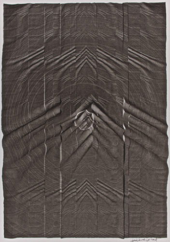 Jean-Pierre Hébert, Mount Tai in Moon Shine, plotter drawing, ink on paper, 49 x 35 cm, 2000