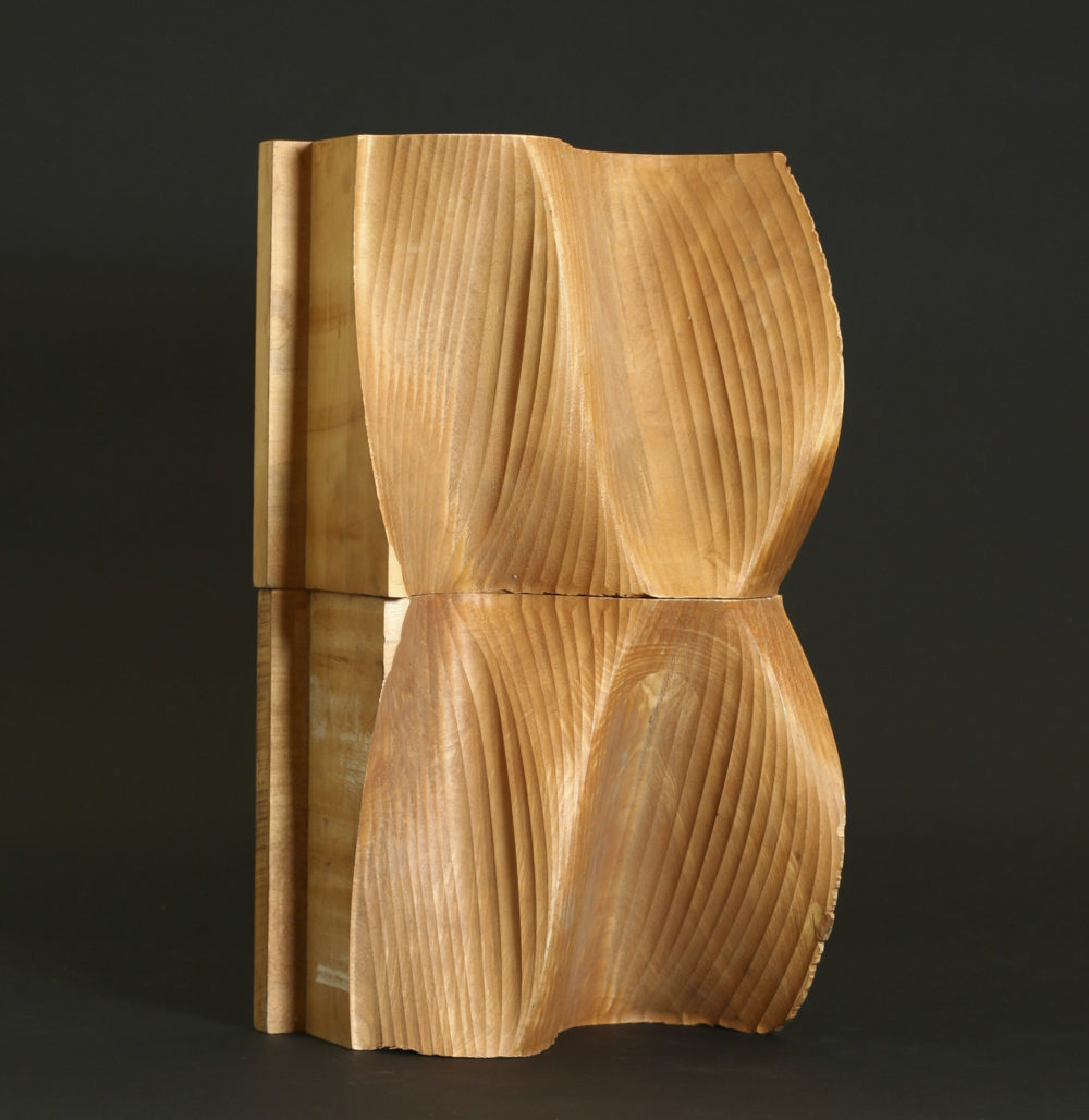 Charles Csuri, Numeric Milling, Wood, 
3-Axis Milling Machine,
33 x 56 x 22 cm, 1968