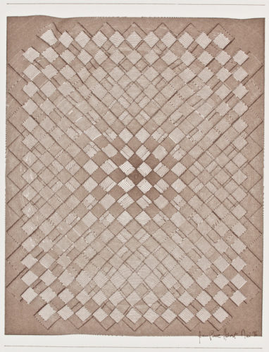 Jean-Pierre Hebért,Composition With Two Inverted Chessboards, plotter drawing, 42 x 60 cm, 1996