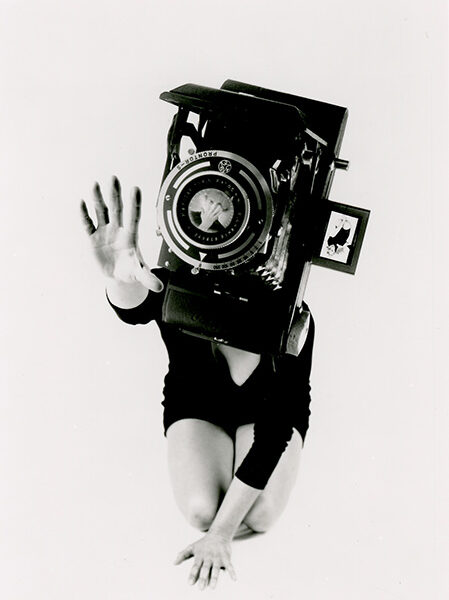 Lynn Hershman Leeson, Phantom Limb, Reach. B/w photograph, 101.6 x 76.2 cm. 1986.