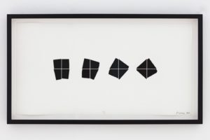 Manfred Mohr, P-300sm, plotter drawing, 26 x 50 cm, 1980